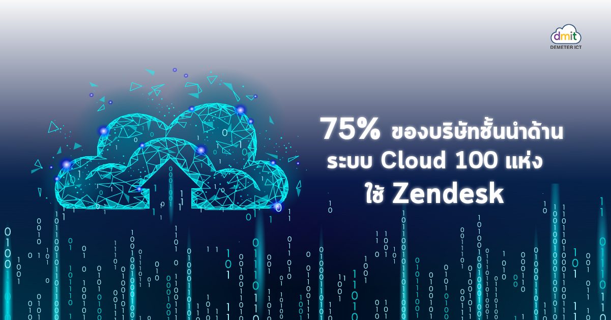 75% ของบริษัทชั้นนำด้านระบบ Cloud 100 แห่ง ใช้ Zendesk