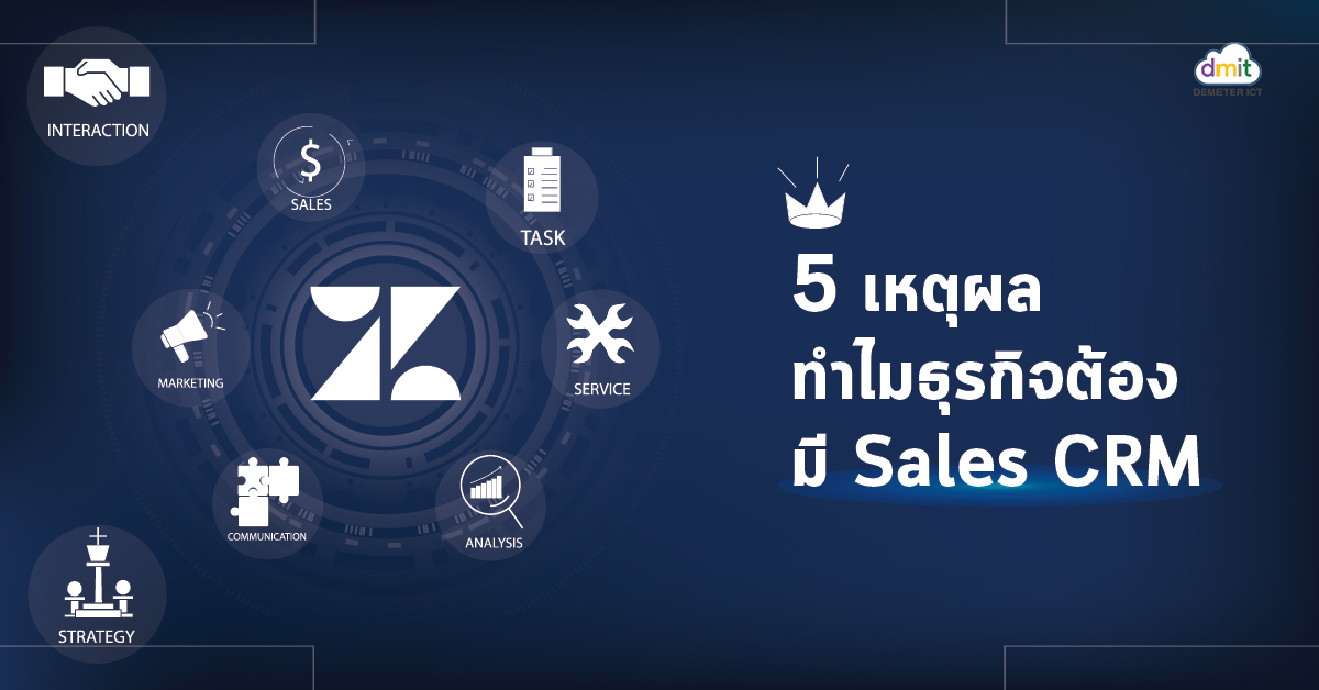 5 เหตุผล ทำไมธุรกิจต้องมี Sales CRM