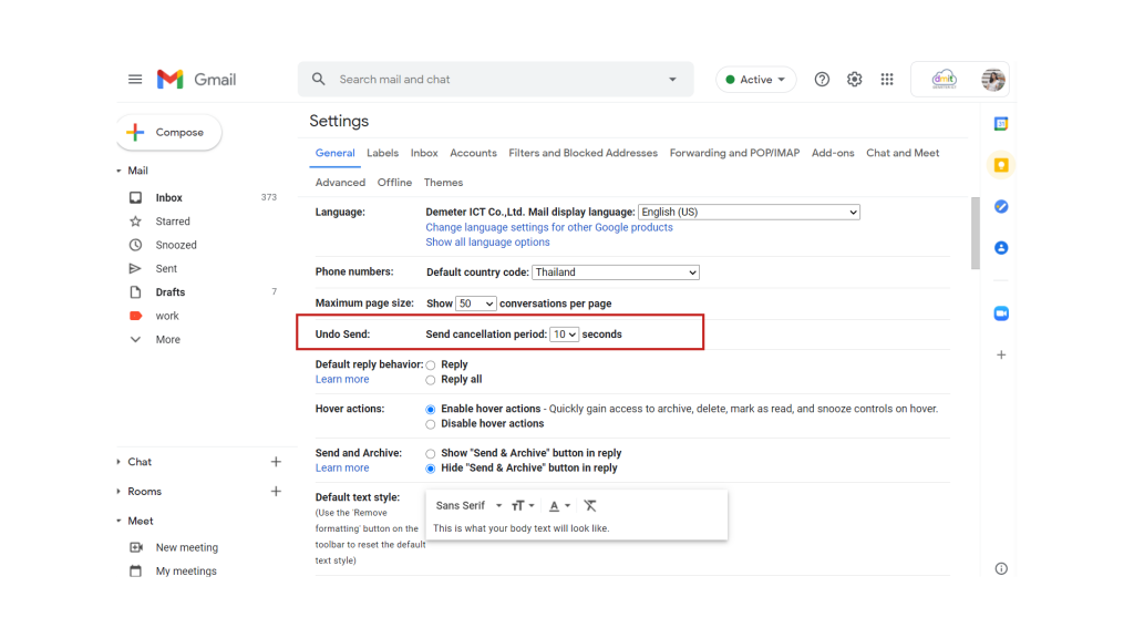 ส่งอีเมลผิด ยกเลิกได้ ด้วยการตั้งค่าใน Gmail – บริษัท ดีมีเตอร์ ไอซีที จำกัด ส่งอีเมลผิด ยกเลิกได้ ด้วยการตั้งค่าใน Gmail – บริษัท ดีมีเตอร์ ไอซีที จำกัด