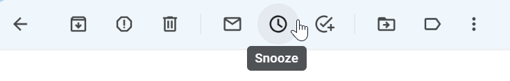 snooze in Gmail