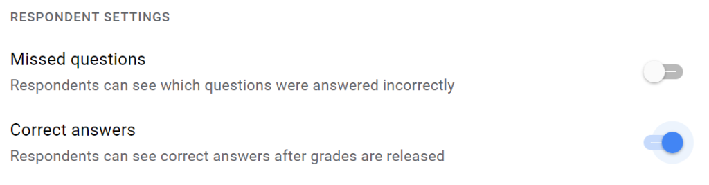 release grades in Google Forms