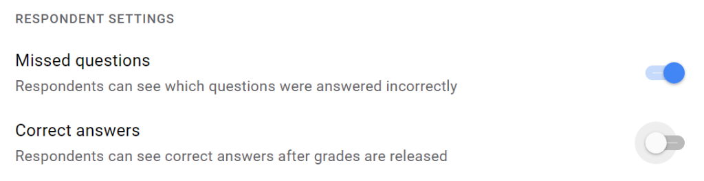 release grades in Google Forms